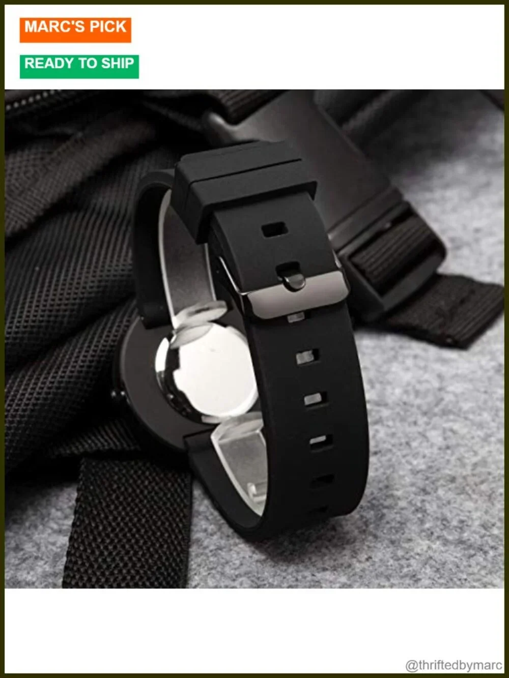 Silicone Sports Watch - Analog Quartz, Waterproof 30M, Large Face